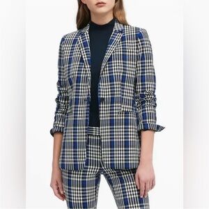 Banana Republic Blue Plaid Blazer - size 12